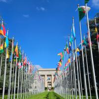 Ingresso al Palazzo dell'ONU